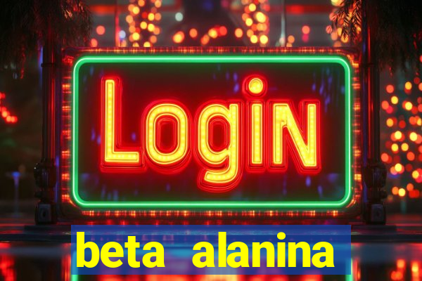 beta alanina aumenta a pressao